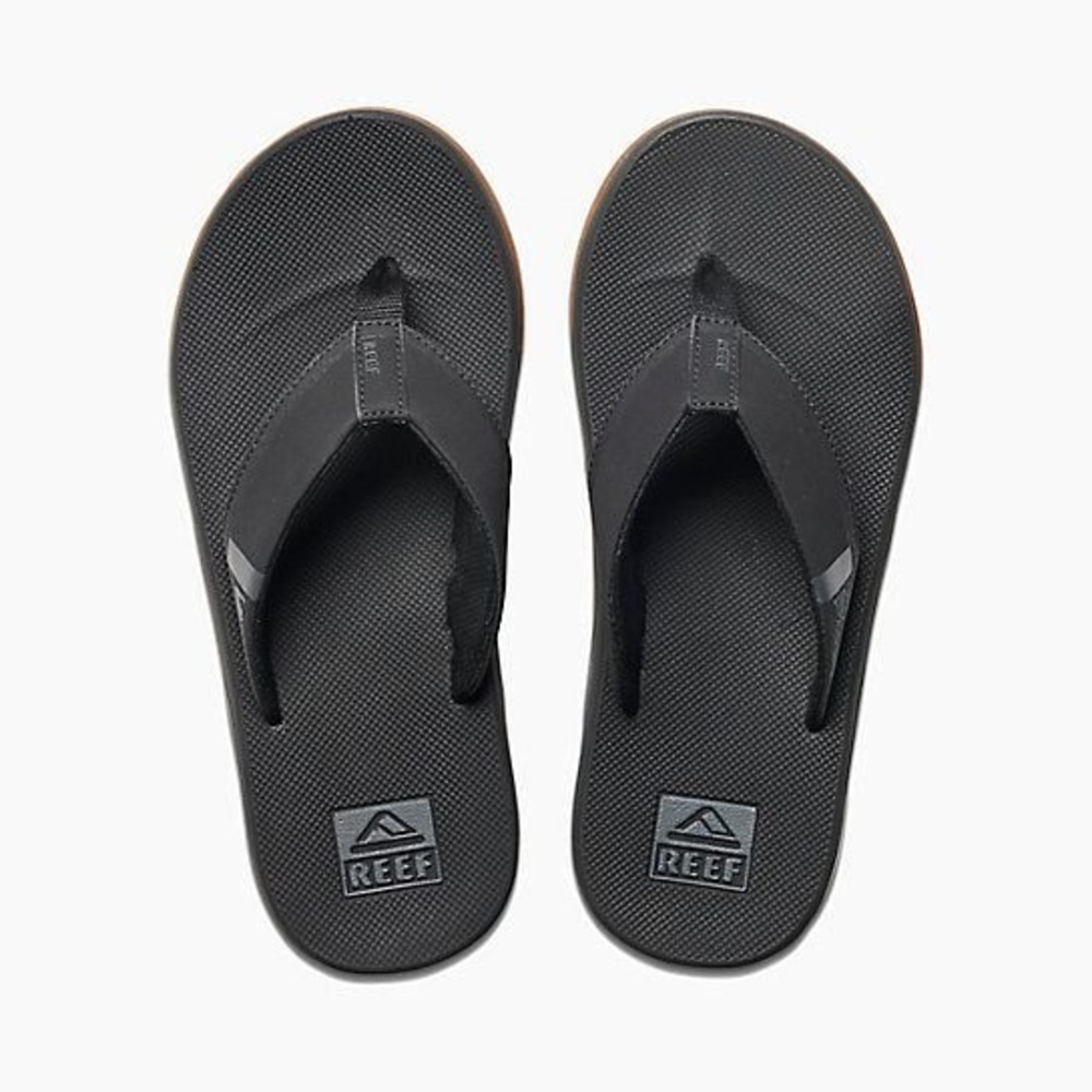 Reef NEW Mens Fanning Low Black Flip Flops Thong Sandals Bottle Opener Gorpcore